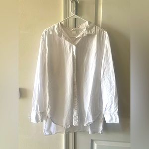 H&M White Button Up Dress